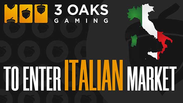 3 Oaks Gaming to enter Italian market