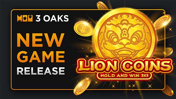 Roaring riches await in 3 Oaks Gaming’s Lion Coins: Hold and Win 3×3