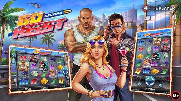 Buckle up for the ride of your life in 60 Second Heist™ by 4ThePlayer via Yggdrasil