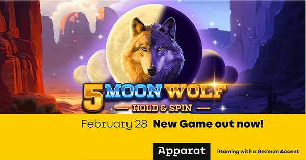 Apparat Gaming unleash a howling Hold & Spin adventure in 5 Moon Wolf