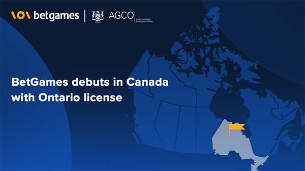 BetGames memulai debutnya di Kanada dengan lisensi pemasok Ontario