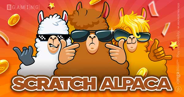 BGgaming launches Scratch Alpaca instant win collection with three striking titles