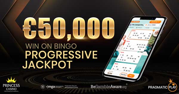 Pragmatic Play applauds over €50,000 win on Bingo progressive jackpot