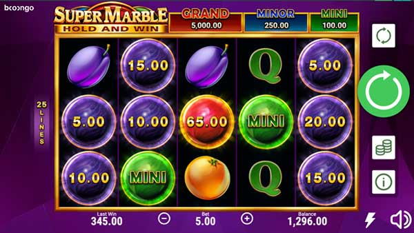 Booongo rolls out Super Marble: Hold and Win