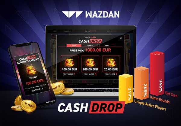Wazdan’s Cash Drop continues to ride high