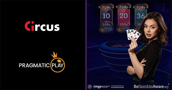 Pragmatic Play rolls out live casino to Gaming1’s Circus brand