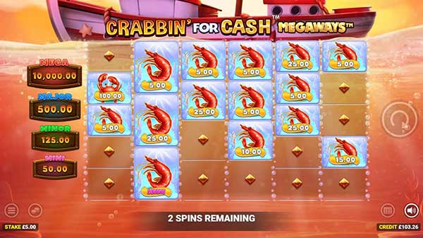 More reels mean more prizes in Blueprint Gaming’s Crabbin’ For Cash Megaways
