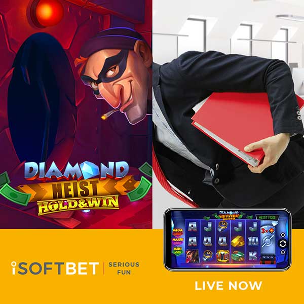 iSoftBet launches glittering raid in Diamond Heist