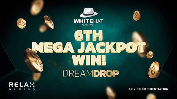 Relax Gaming’s Dream Drop Jackpots makes its sixth Mega winner