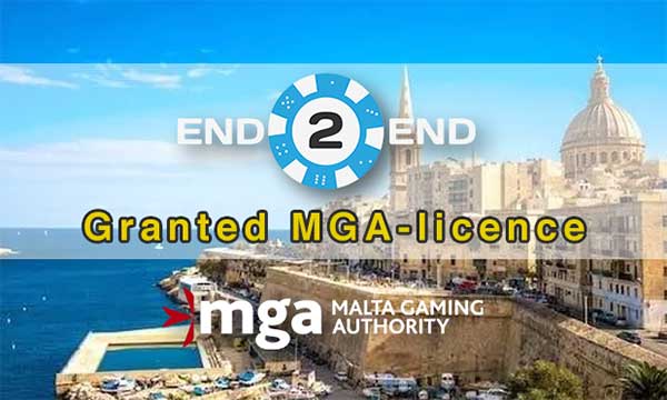 END 2 END secures its MGA licence