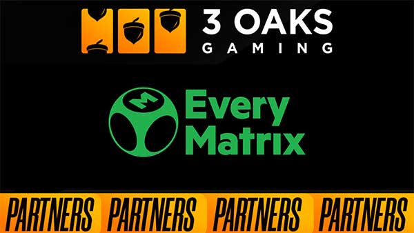 3 Oaks Gaming grows audience reach with EveryMatrix content partnership