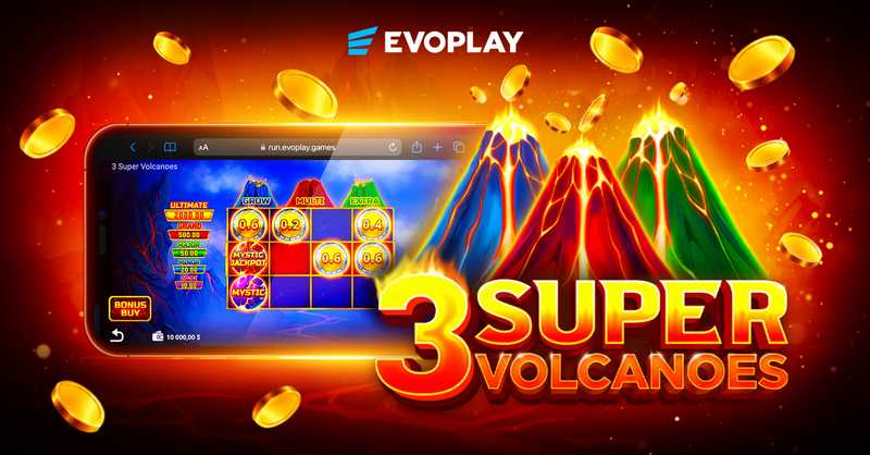 Evoplay erupts with latest slot release 3 Super Volcanoes