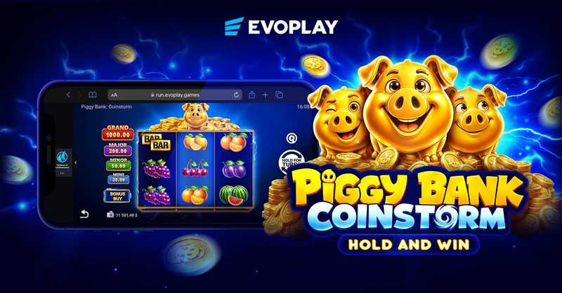 Evoplay launches Piggy Bank: Coinstorm with collectible bonuses and jackpot prizes