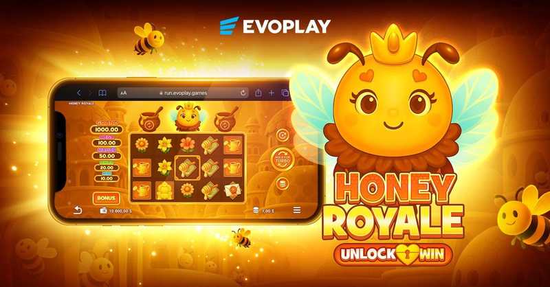 Evoplay lets the Queen Bee rule in new slot Honey Royale