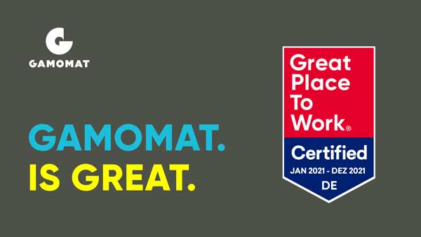Gamomat is awarded Great Place To Work certification