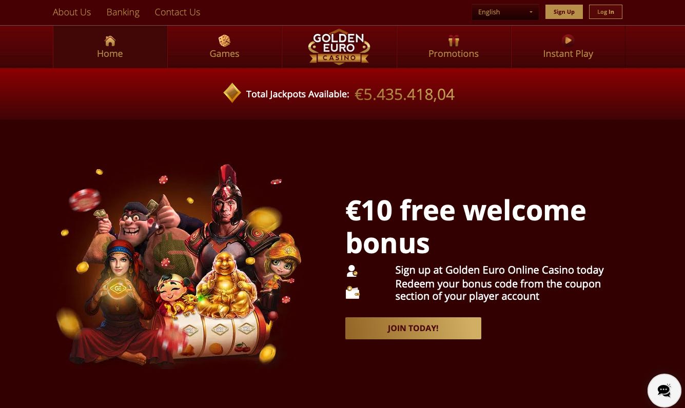 Golden Euro Casino Homepage