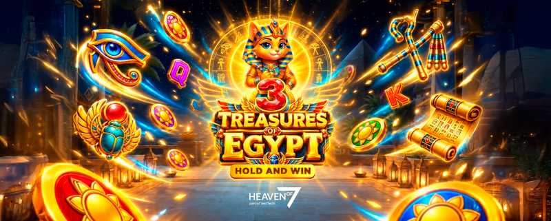 Heaven of 7 adds 3 Treasures of Egypt to its growing slot  portfolio