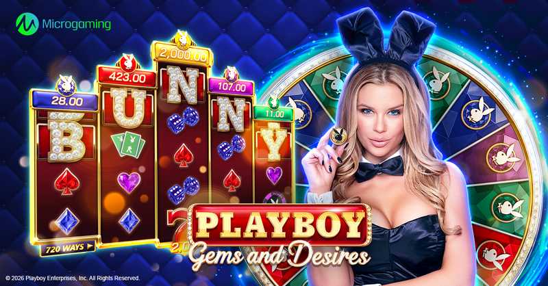 Indulge in the glamour of Playboy Gems and Desires from  Microgaming