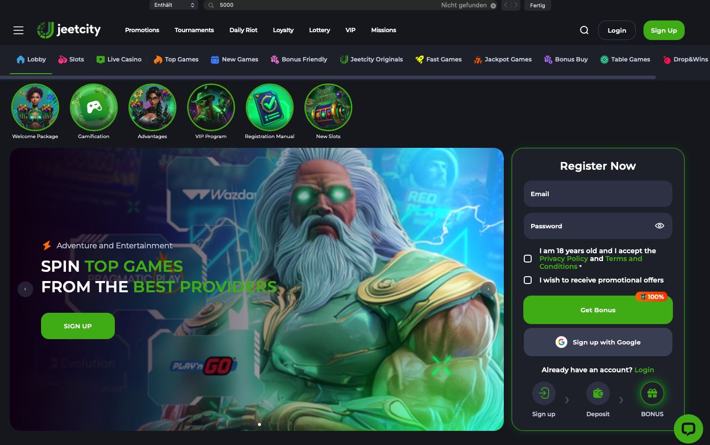 Jeetcity Casino Website