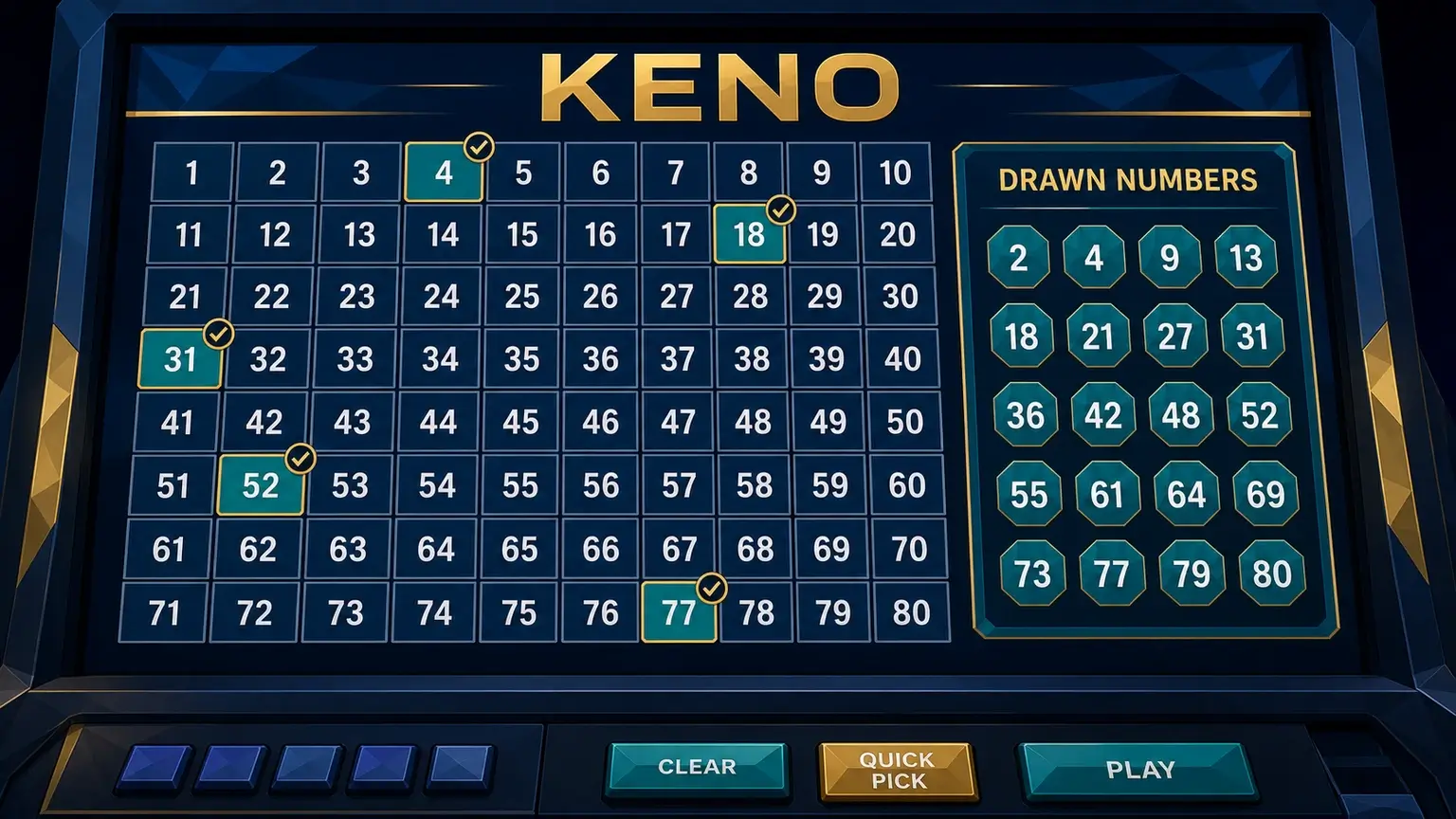 Keno Explained: Rules, Payout Tables and House Edge