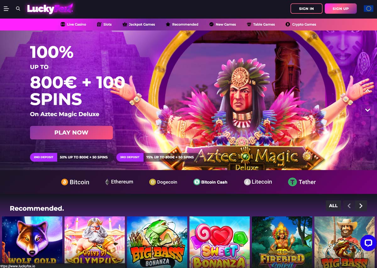 Lucky Fox Casino Website