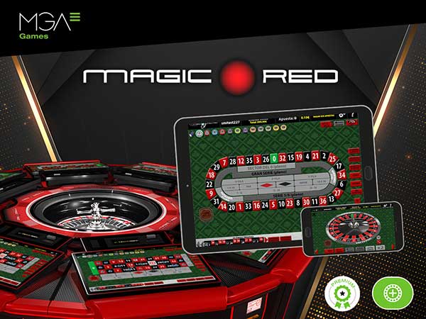 MGA Games launches its online version of the unrivalled roulette game Magic Red developed by SMI2000