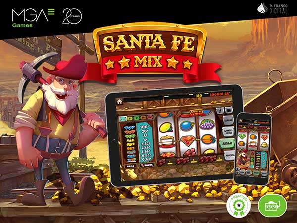 Santa Fe Mix, the legendary land-based slot game machine, arrives to online casinos in Spain, with MGA Games and R Franco