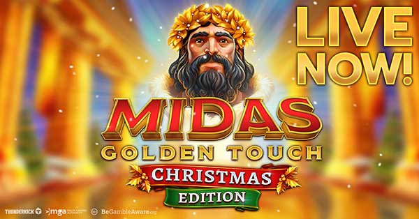 Thunderkick gives top slot a festive spin in Midas: Golden Touch Christmas Edition