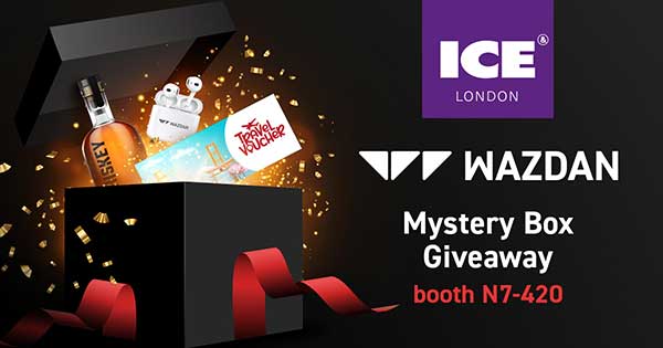 Wazdan set to return to ICE London with a Mystery Box Giveaway