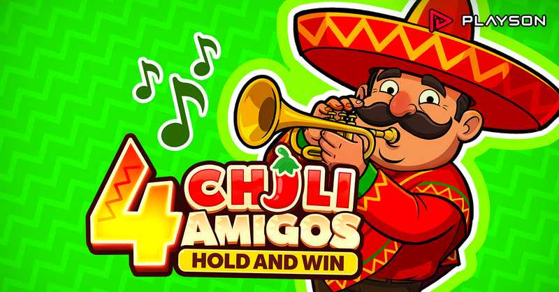 New Piñata feature and Super Bonus Game bring the heat in Playson’s 4 Chili Amigos: Hold and Win