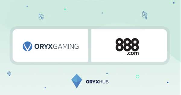 ORYX Gaming launches with 888casino