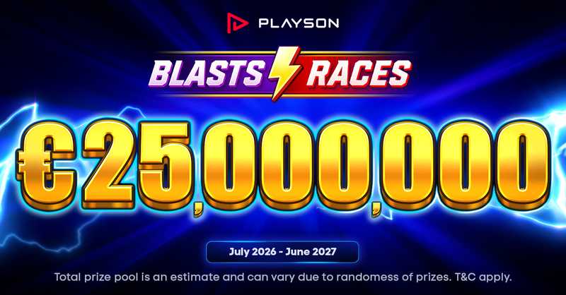 Playson unveils upcoming €25,000,000 BLASTS & RACES global promotion