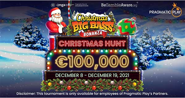 Pragmatic Play is making a very merry Christmas with €100,000 giveaway to operators