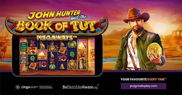 Pragmatic Play embarks on another adventure with John Hunter and the Book of Tut Megaways™