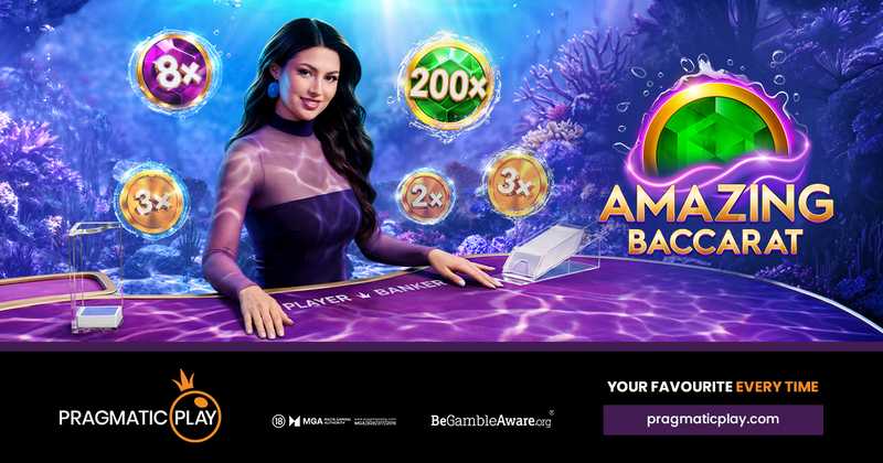 Pragmatic play unleashes lucky card multipliers in Amazing Baccarat