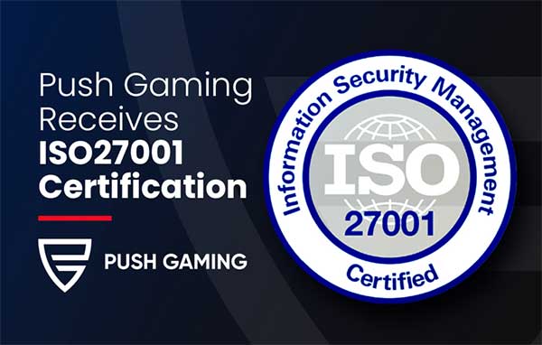 Push Gaming receives ISO27001 award