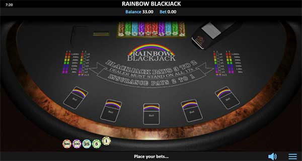 Realistic Games revamps a classic with Rainbow Blackjack