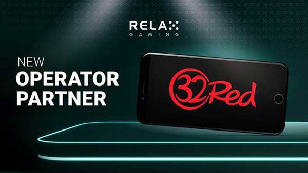 Relax Gaming continues rapid expansion with 32Red partnership