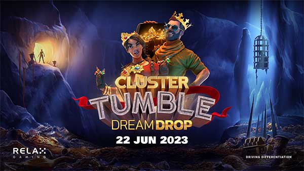 Prepare for the ultimate adventure with Relax Gaming in Cluster Tumble Dream Drop