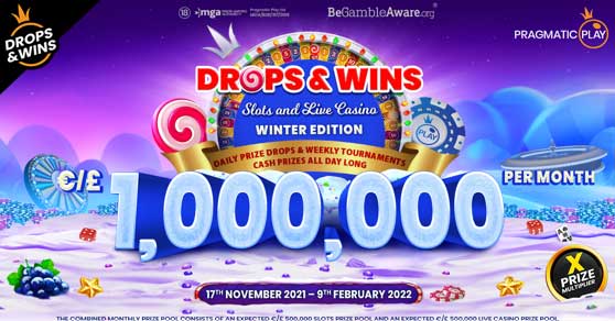 Pragmatic Play continues to raise the bar by giving away €1,000,000 per month through their powerhose Drops & Wins promotion