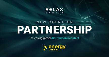 Relax Gaming teams up with EnergyCasino