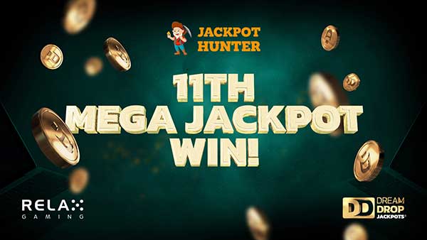 Relax Gaming crowns eleventh millionaire with Jackpothunter Dream Drop win