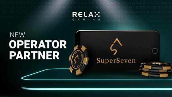 Relax Gaming signs with SuperSeven