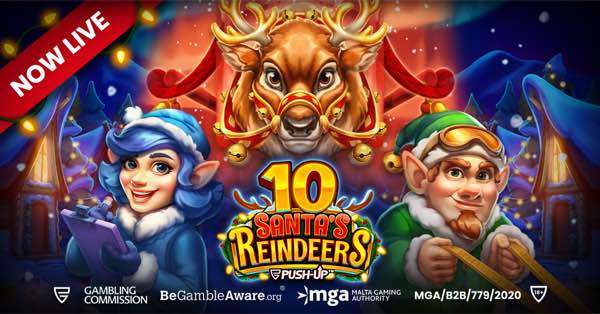 Push Gaming unwraps festive fun with 10 Santa’s Reindeers and Santa Hopper