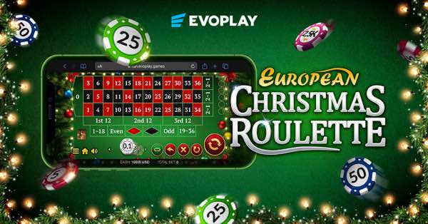 Evoplay unveils festive twist on a casino classic with European Christmas Roulette