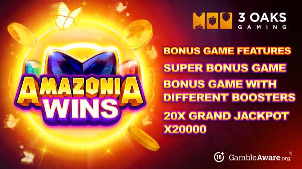 3 Oaks Gaming unleashes jungle fever with Amazonia Wins