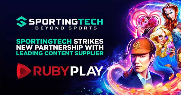 Sportingtech strikes new partnership with leading content supplier RubyPlay