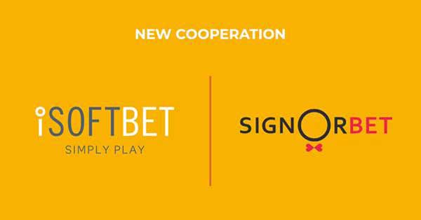iSoftBet agrees SignorBet content deal