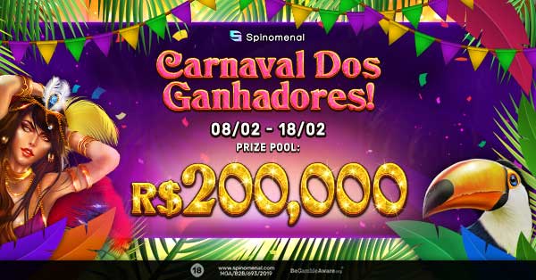 Spinomenal celebrates the Brazilian festival with the launch of Carnaval dos Ganhadores