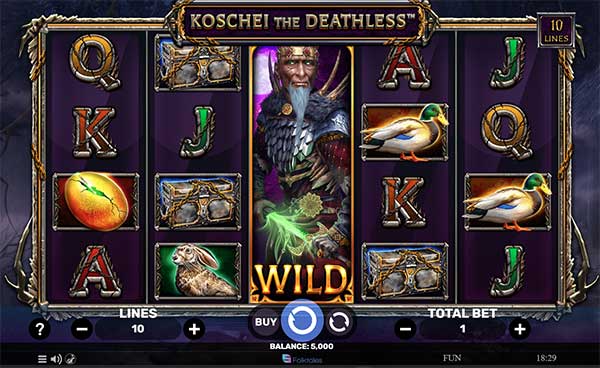 Spinomenal releases new killer slot Koschei The Deathless 